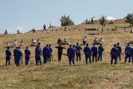Бойна линия на исторически хълм.